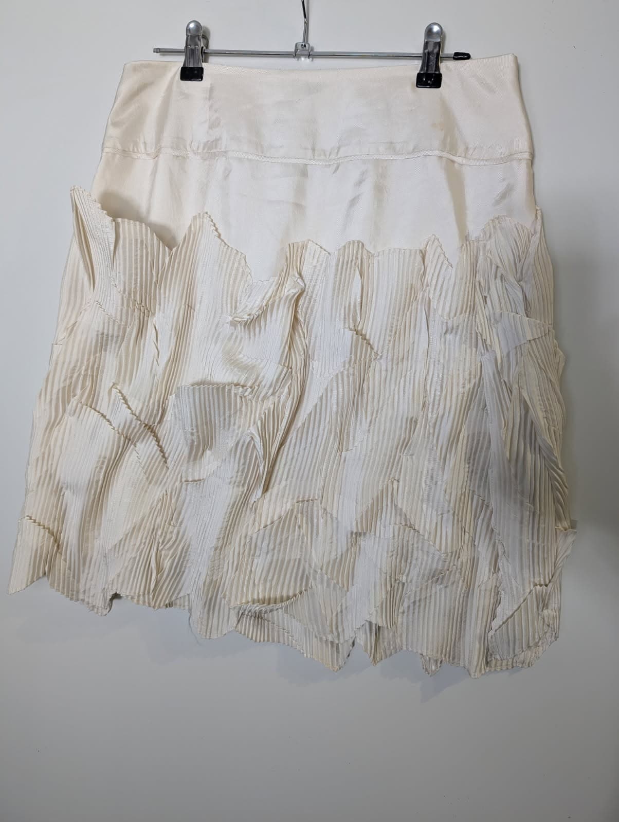 Lisa Ho Cream Pleated Ruffle Skirt - Women's AUS 10 — photo 5 of 7