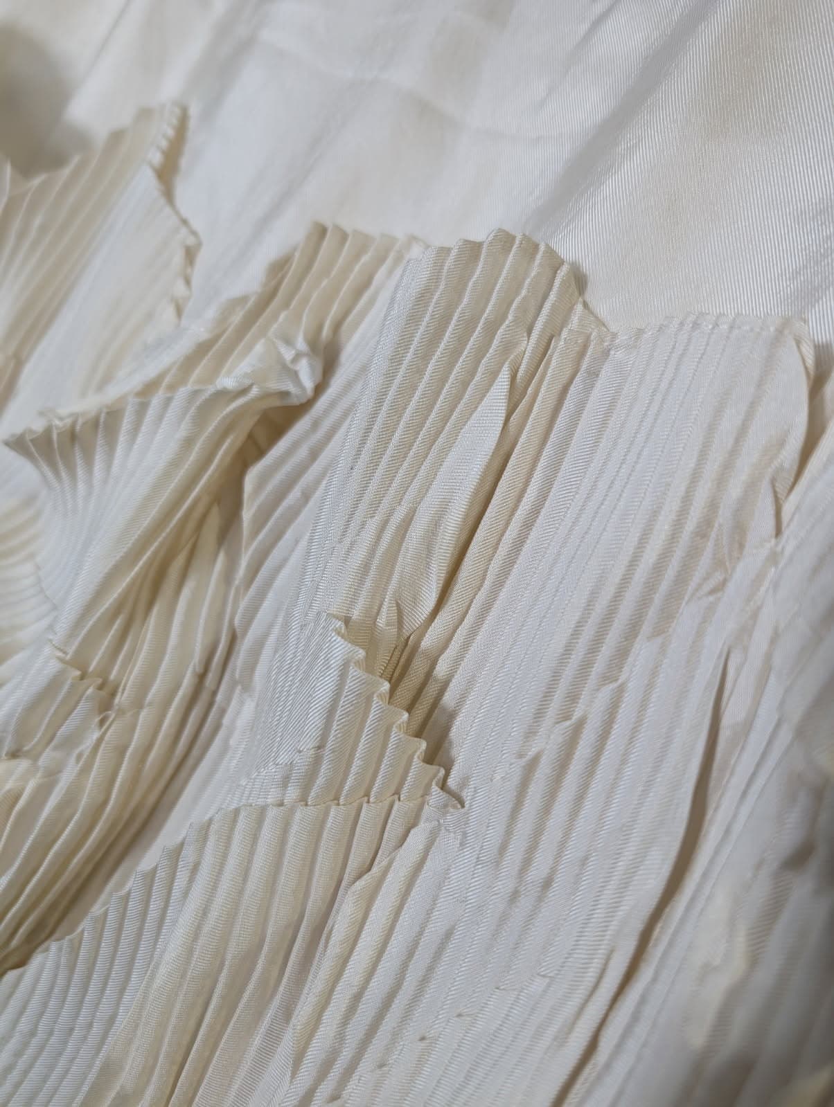 Lisa Ho Cream Pleated Ruffle Skirt - Women's AUS 10 — photo 6 of 7