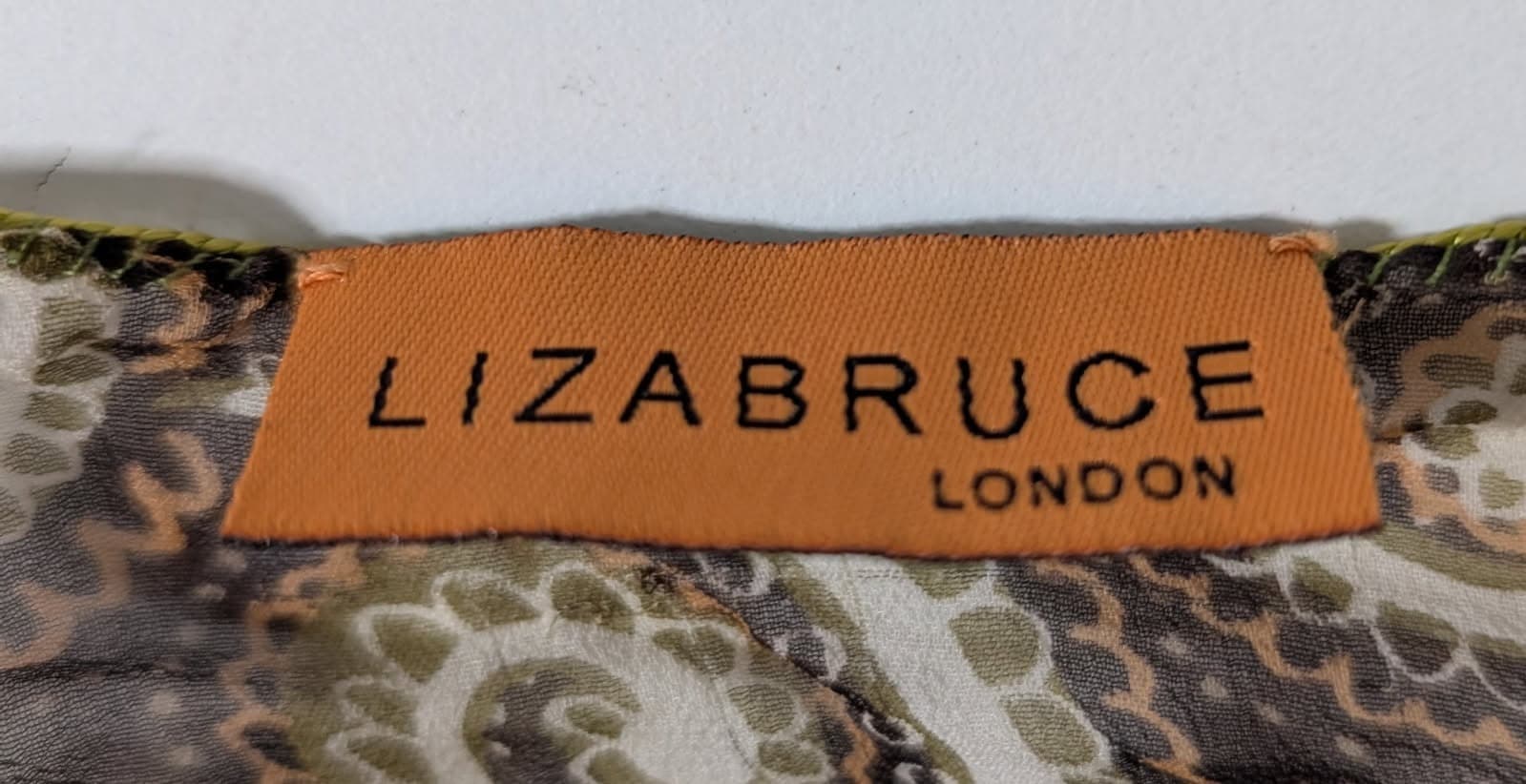 Lizabruce London Sheer Beaded Tunic Cover-up - Brown & Green — photo 3 of 3