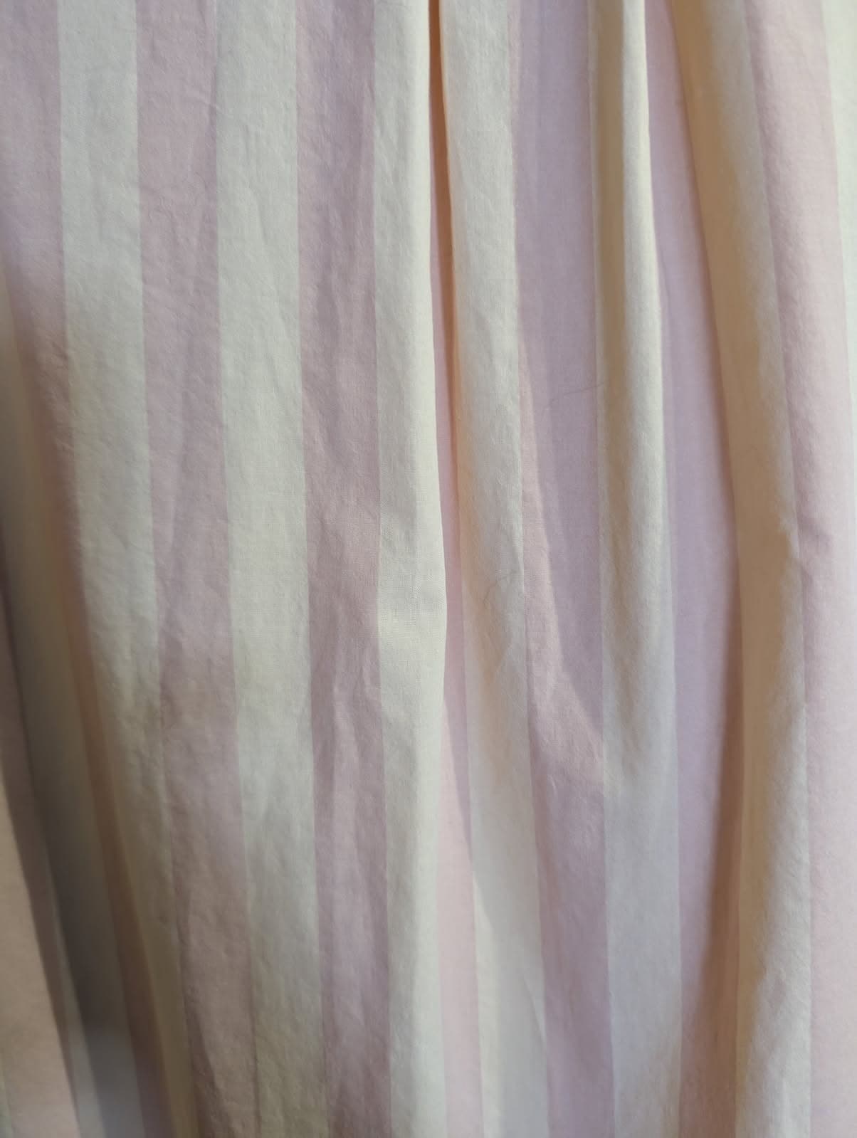 LMND The Boyfriend Shirt Striped Cotton Button-Down Peach Yellow Size S — photo 7 of 10