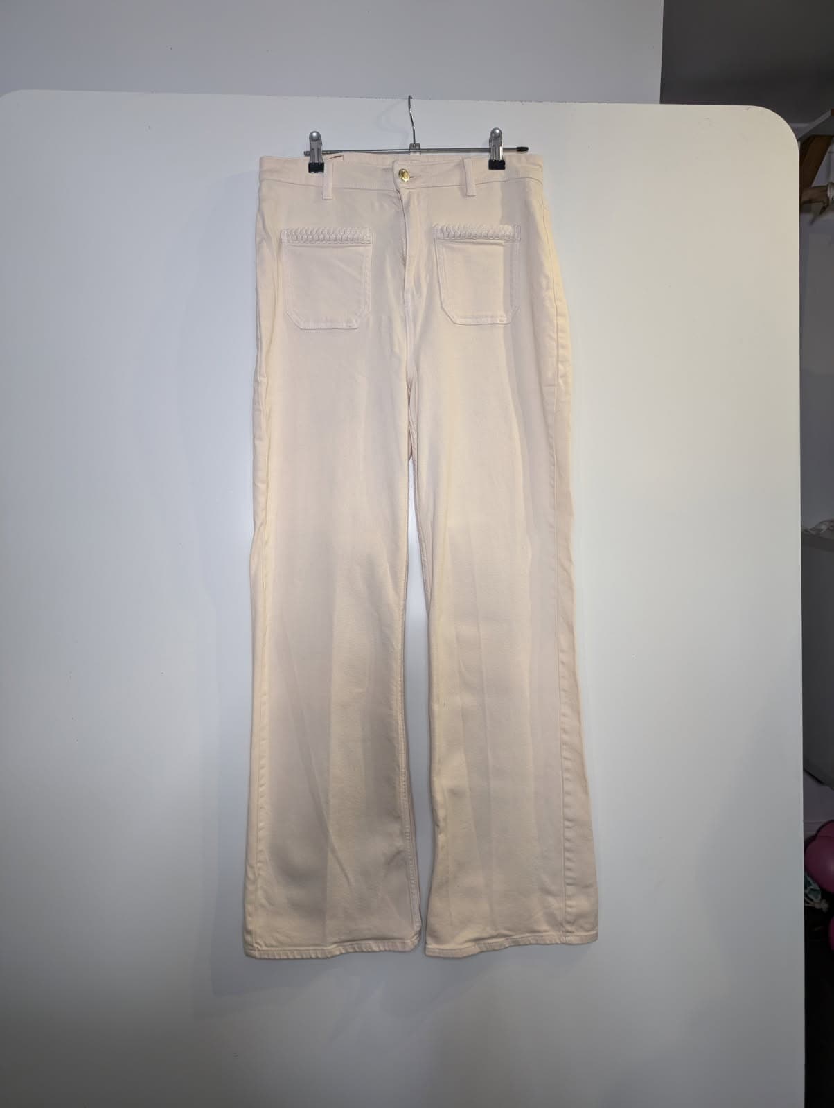 Love & Roses Cream Denim Jeans - Size UK 12 / US 8 — photo 1 of 9