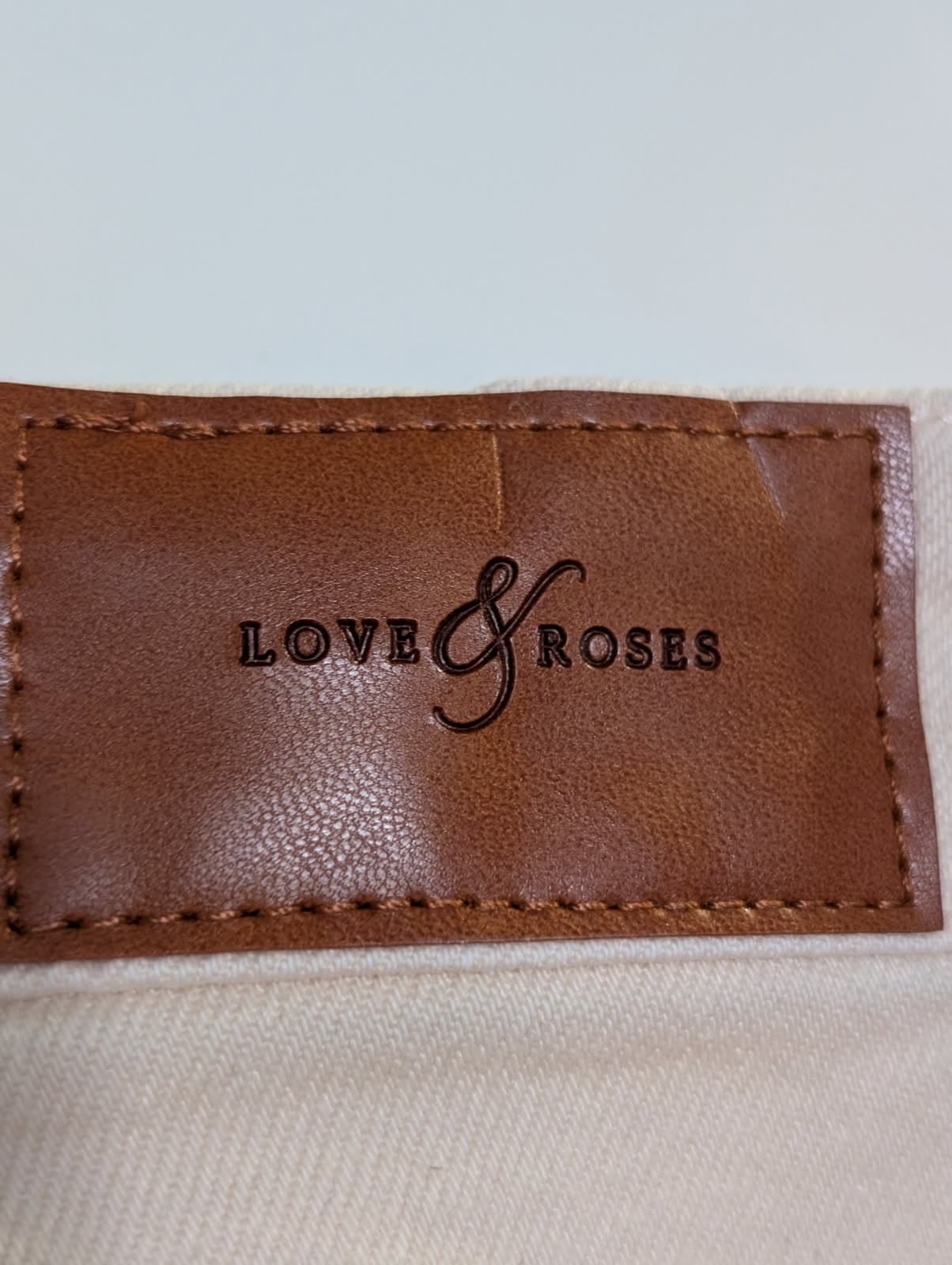 Love & Roses Cream Denim Jeans - Size UK 12 / US 8 — photo 7 of 9