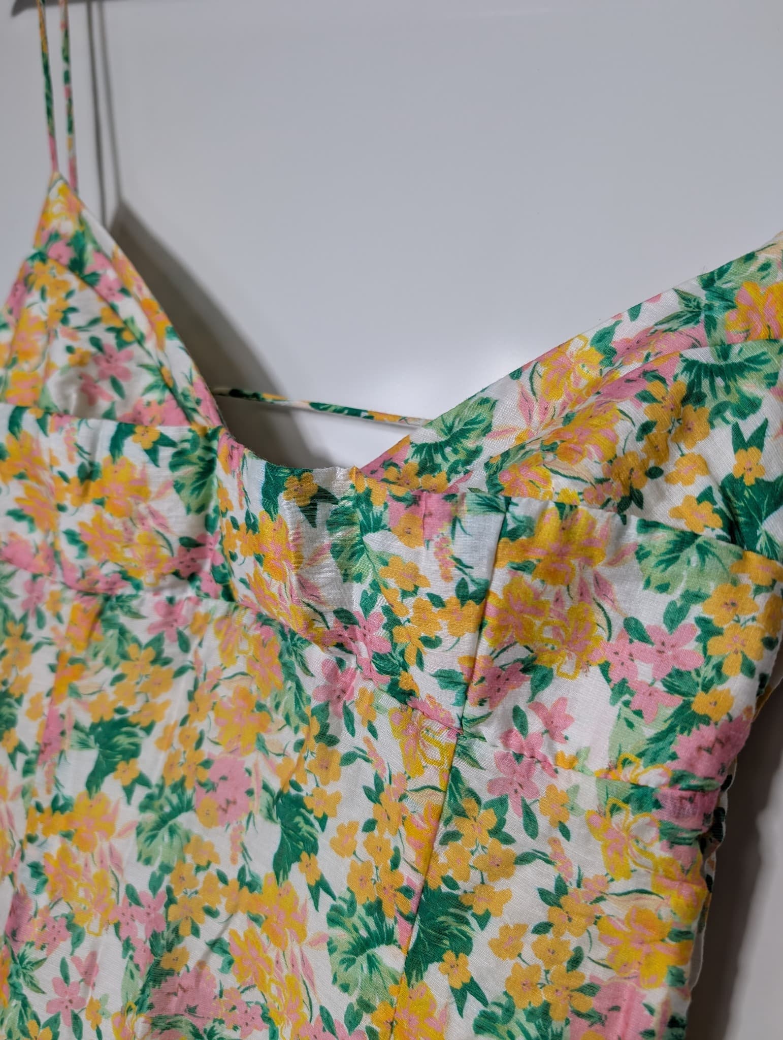Lover Floral Spaghetti Strap Midi Dress Size 6 — photo 3 of 7