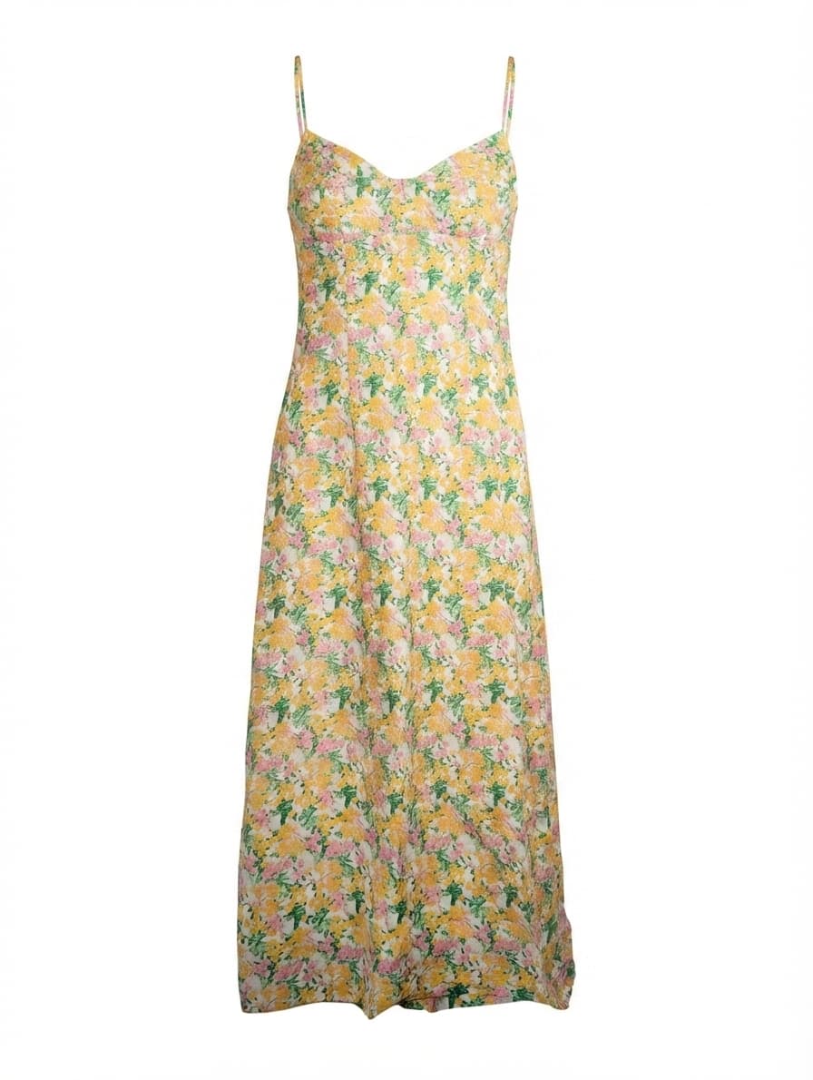 Lover Floral Spaghetti Strap Midi Dress Size 6 — photo 1 of 7