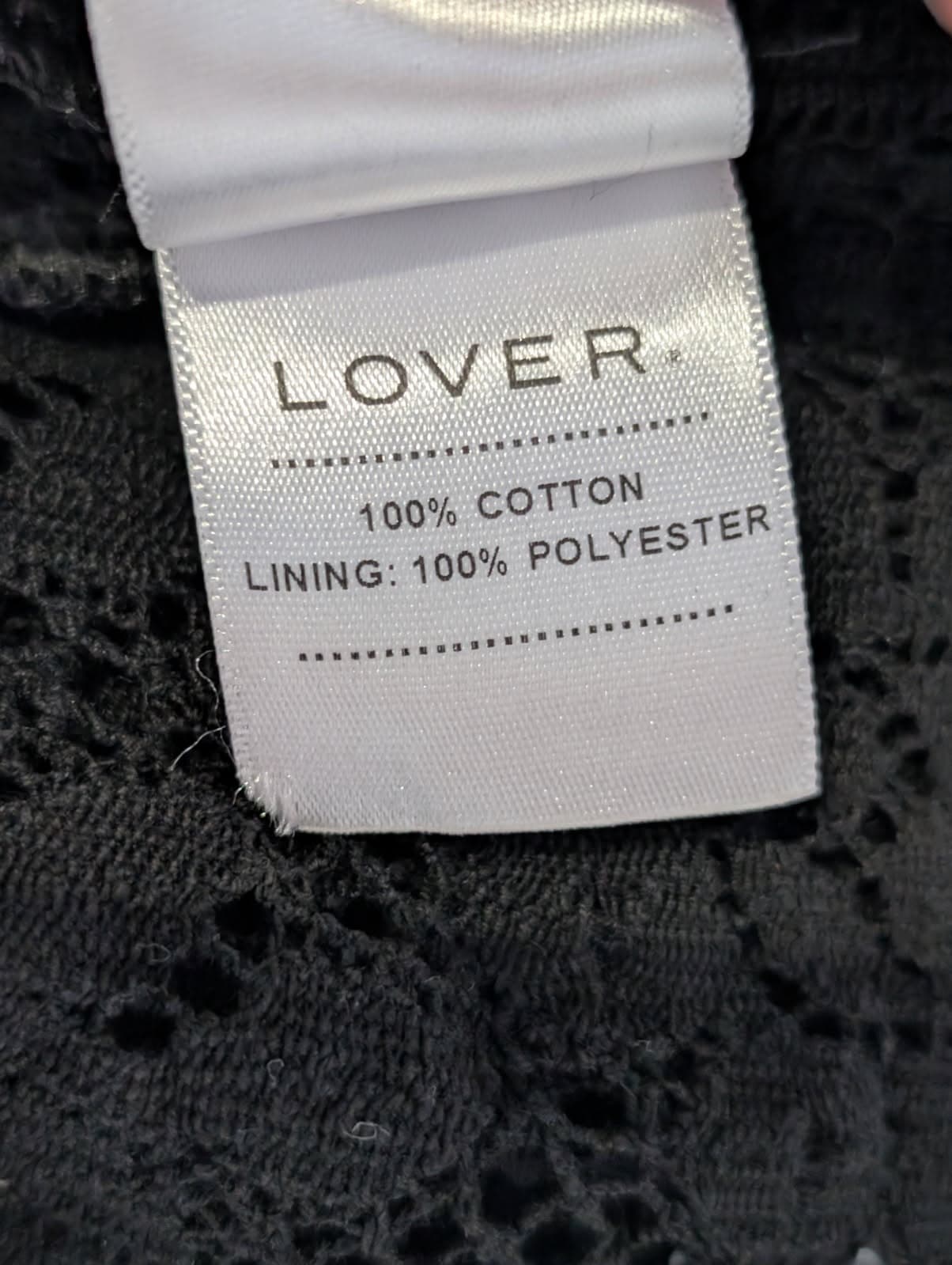 Lover Vintage Black Lace Peplum Blouse - Women's AU 6 — photo 2 of 10