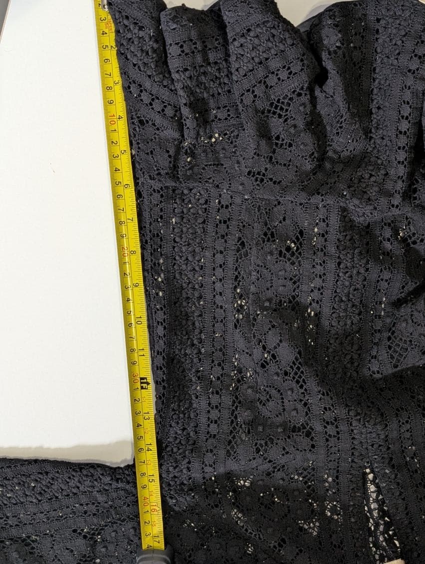 Lover Vintage Black Lace Peplum Blouse - Women's AU 6 — photo 5 of 10