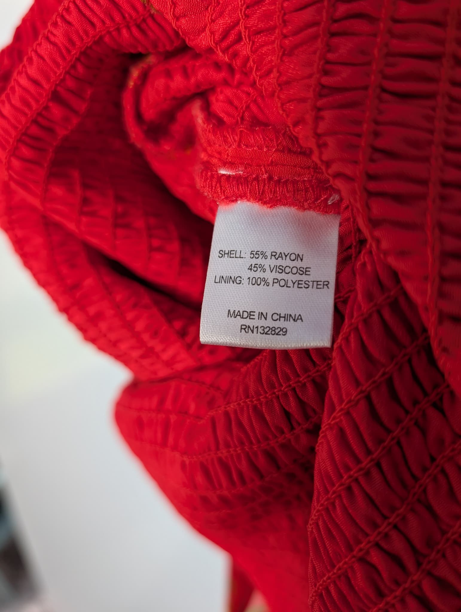 Lovers + FRIENDS Floral Smocked Mini Dress Red Women's XS — photo 7 of 8