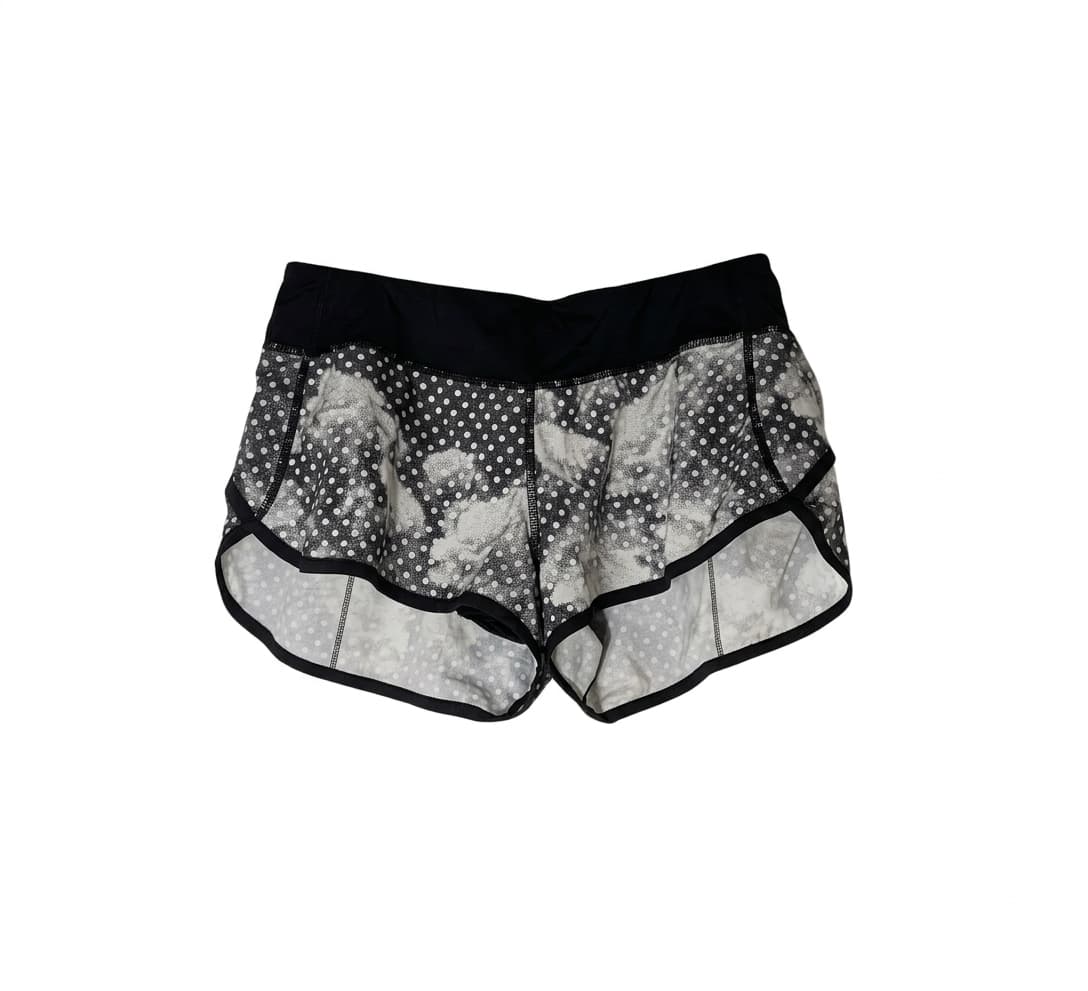 Lululemon Athletic Running Shorts Black Polka Dot Size 6 — photo 1 of 6