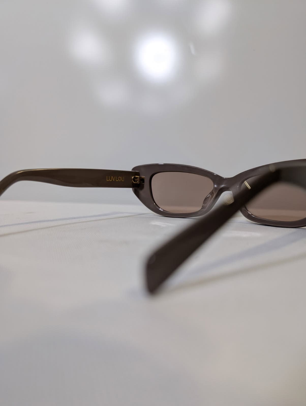 Luv Lou The Gia Sunglasses Brown Handcrafted Acetate Frames — photo 4 of 5