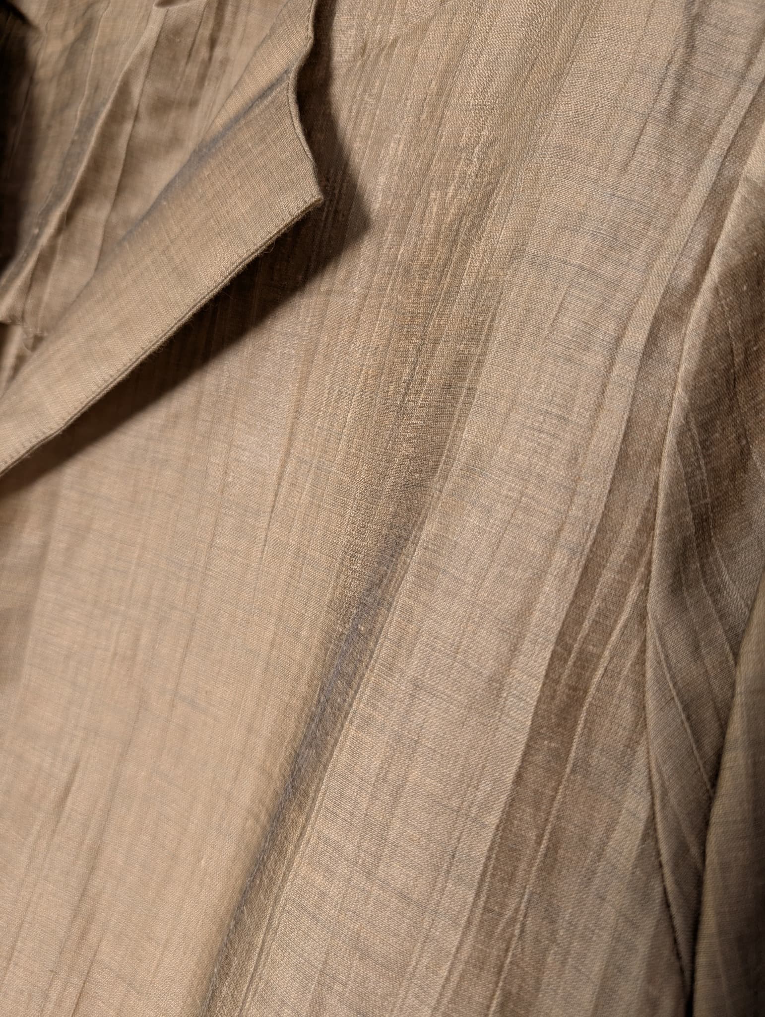 MAGGIE T Open Front Textured Jacket Beige Size 14 — photo 3 of 8