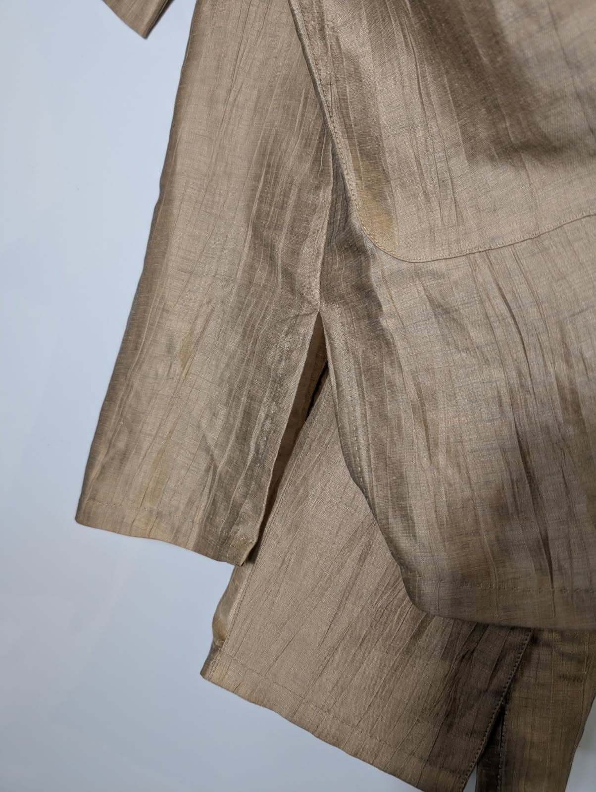 Maggie T Textured Open Front Cardigan Jacket - Beige Size 14 — photo 3 of 7
