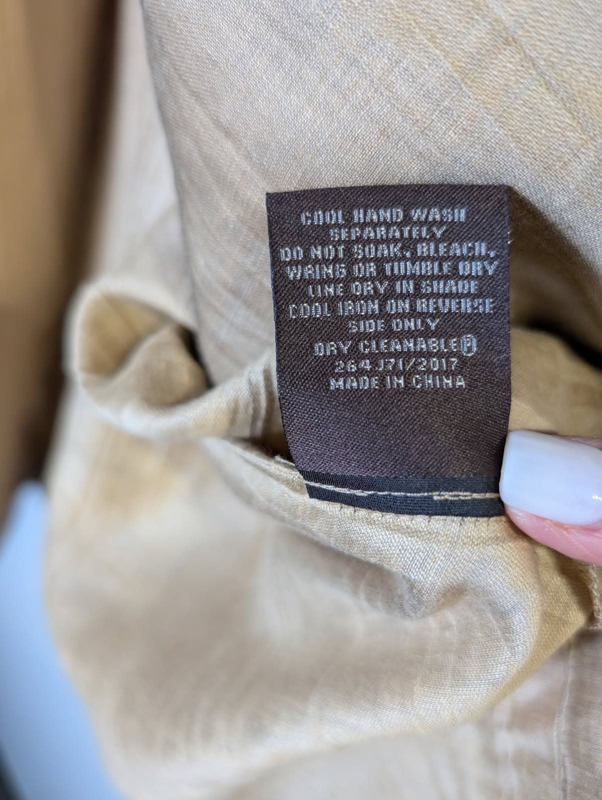 Maggie T Textured Open Front Cardigan Jacket - Beige Size 14 — photo 5 of 7