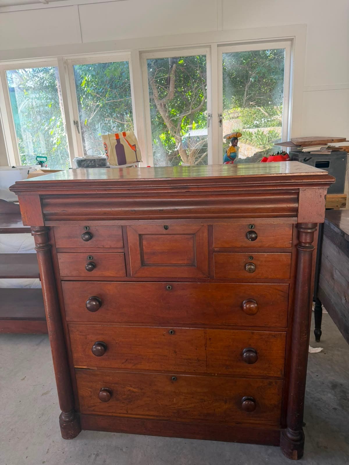 Mander Jones Antique Victorian Australian Cedar Chest of Drawers — photo 3 of 7