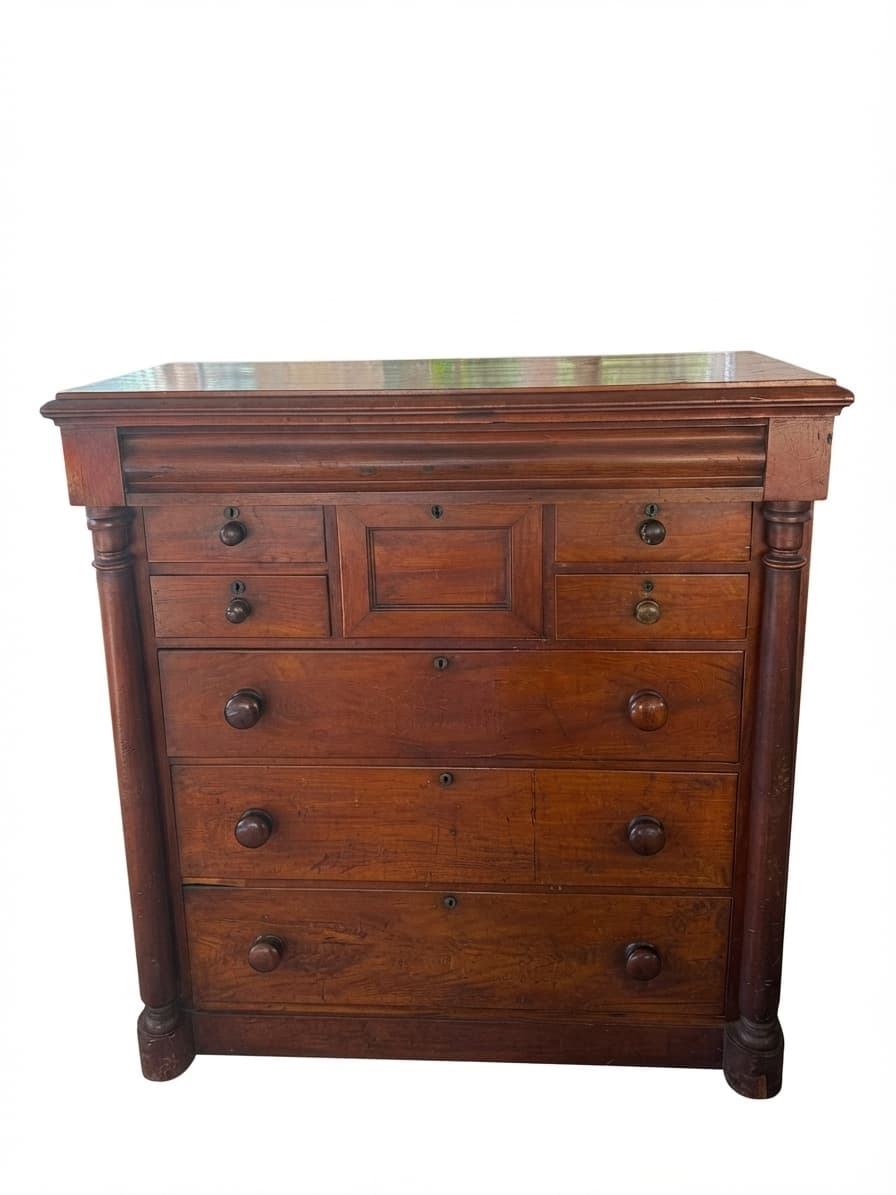 Mander Jones Victorian Mahogany Chest of Drawers Brown — photo 1 of 6