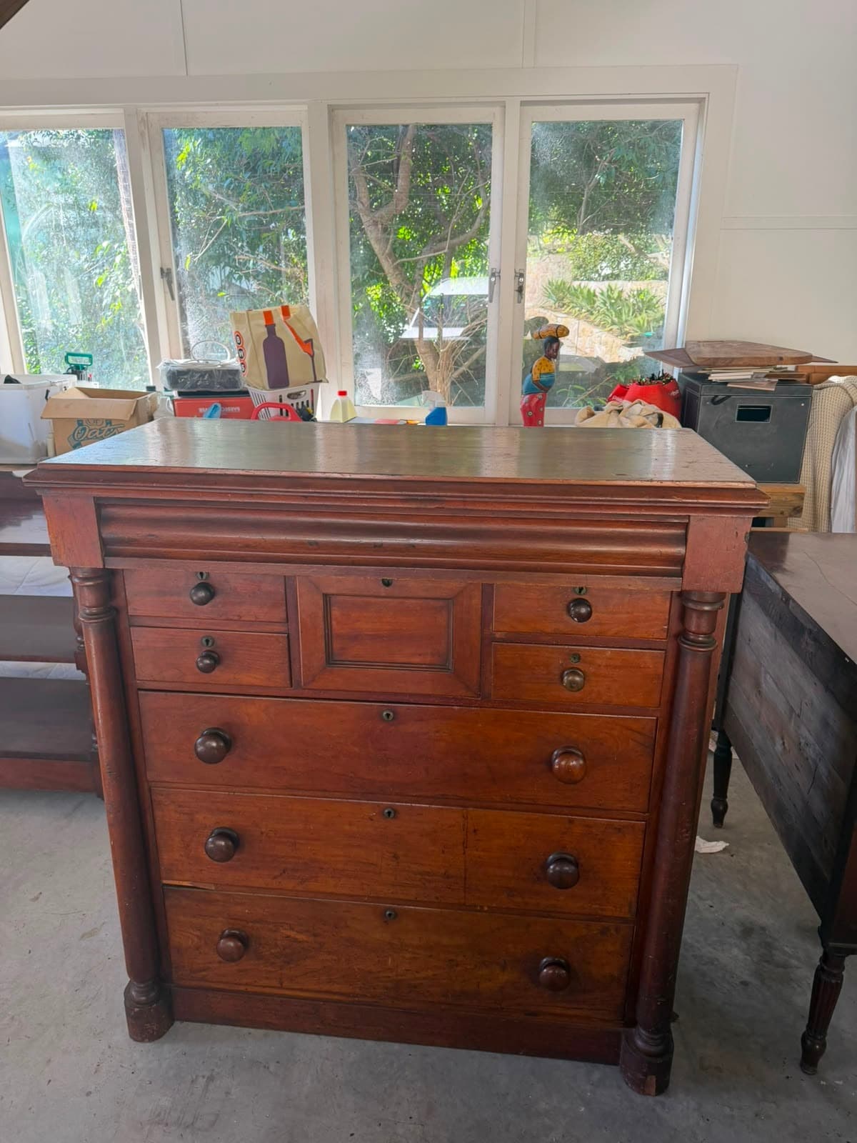 Mander Jones Victorian Mahogany Chest of Drawers Brown — photo 6 of 6