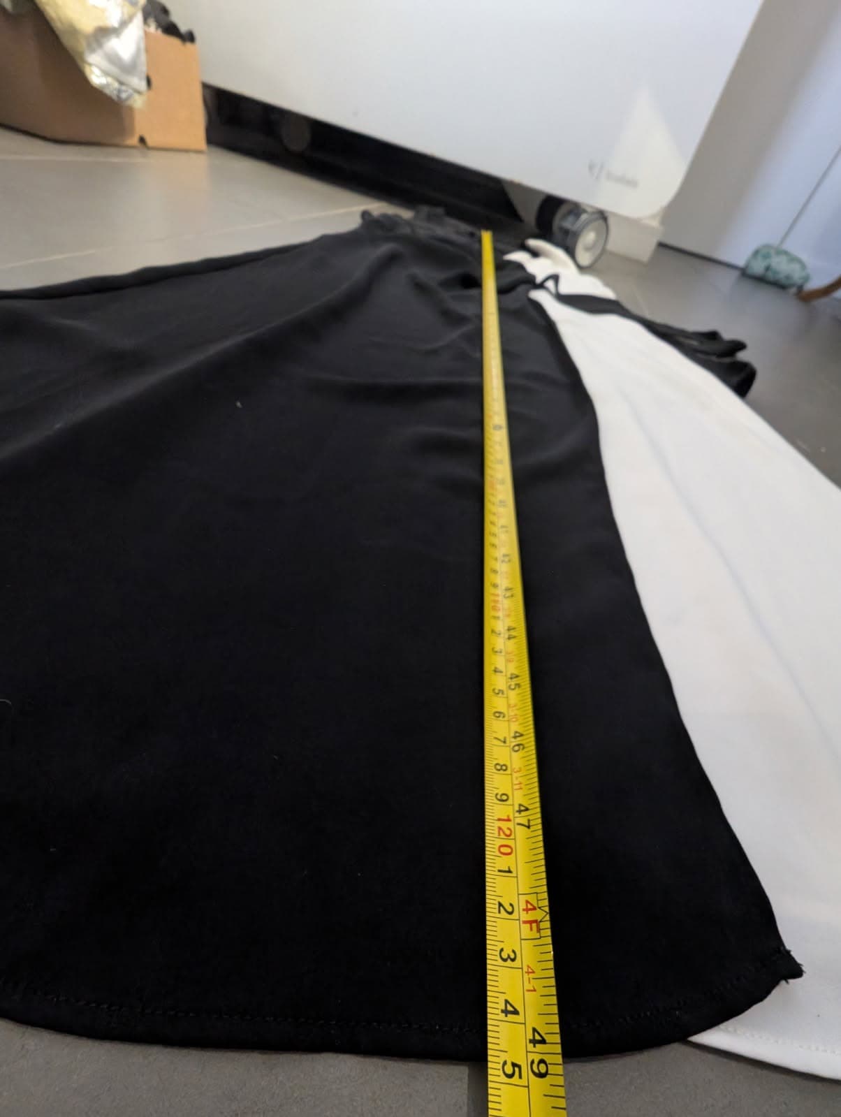 Mango MNG Black and White Colorblock Wrap Dress - Size L — photo 3 of 5