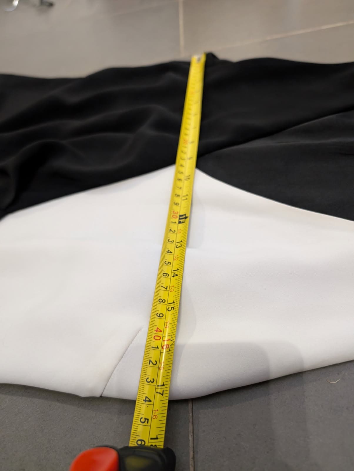 Mango MNG Black and White Colorblock Wrap Dress - Size L — photo 5 of 5
