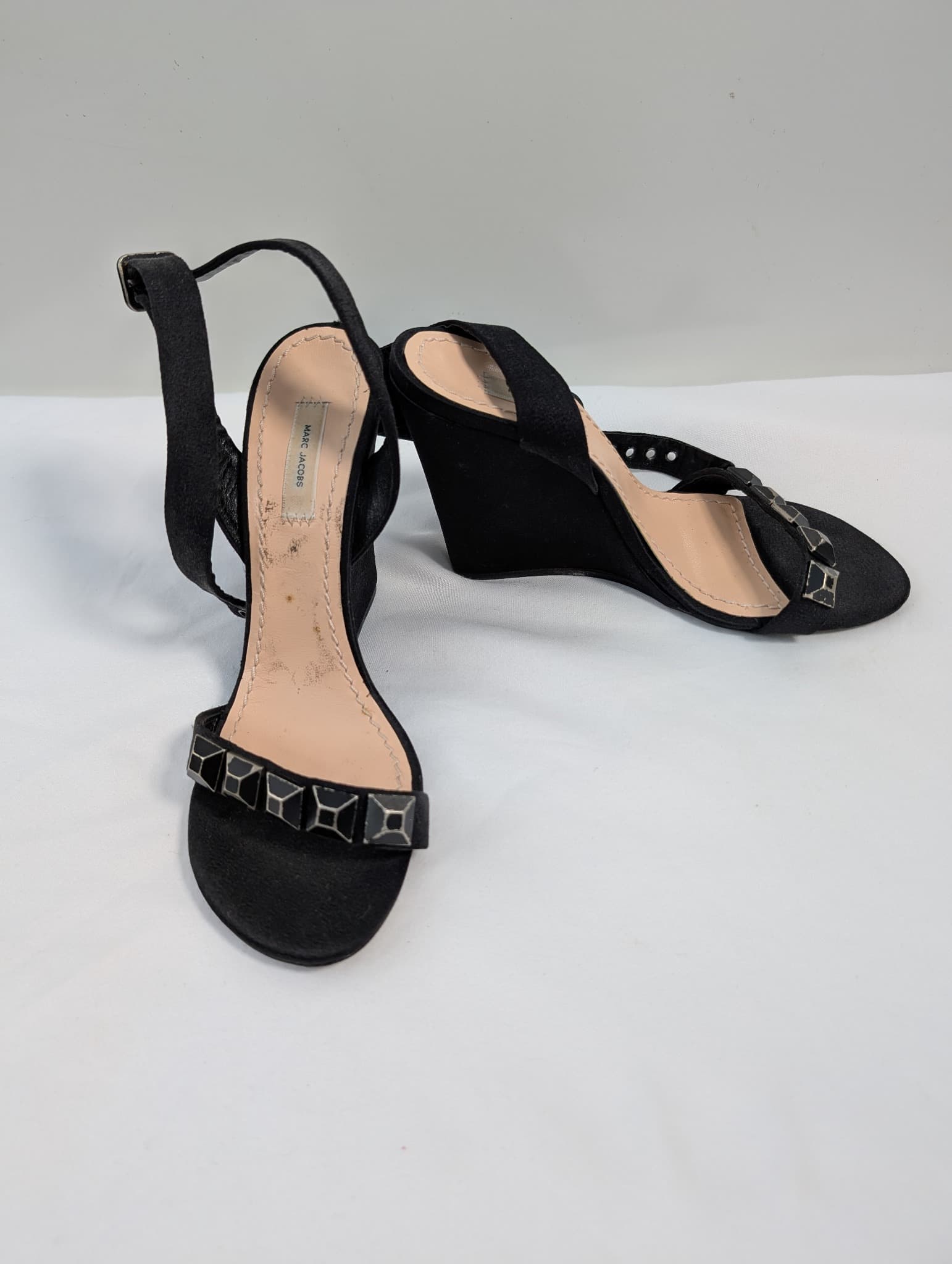Marc Jacobs Peep Toe Ankle Strap Heels Black EU 38 — photo 10 of 17