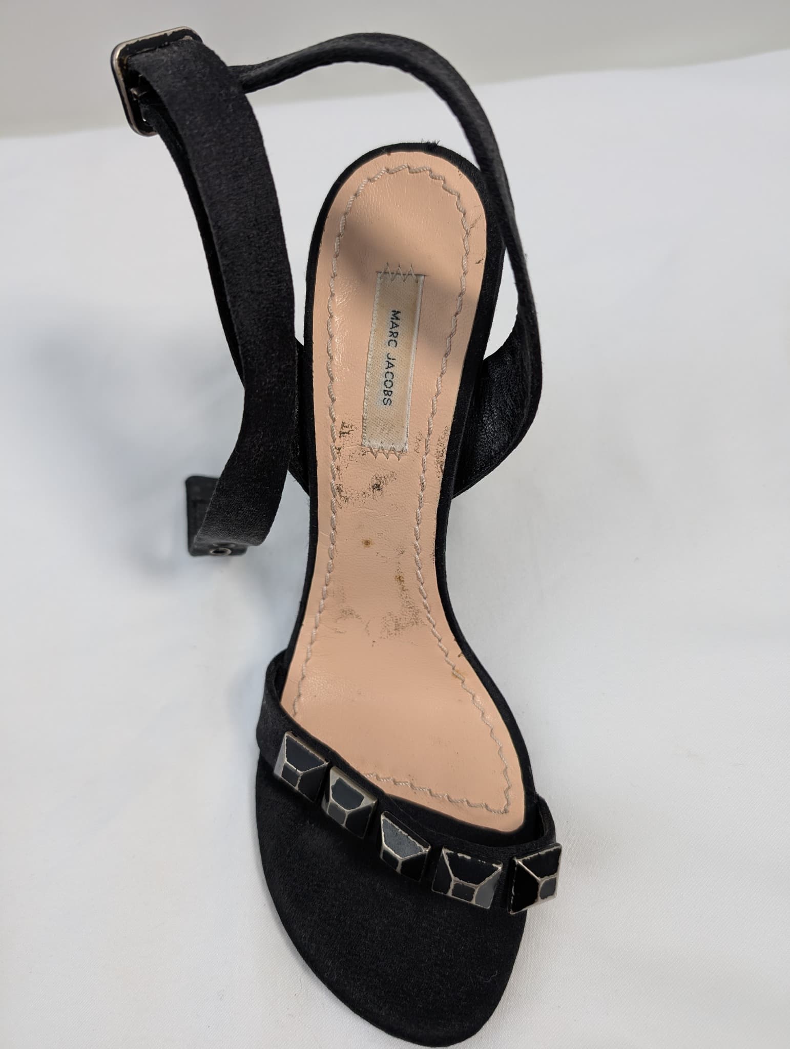 Marc Jacobs Peep Toe Ankle Strap Heels Black EU 38 — photo 14 of 17