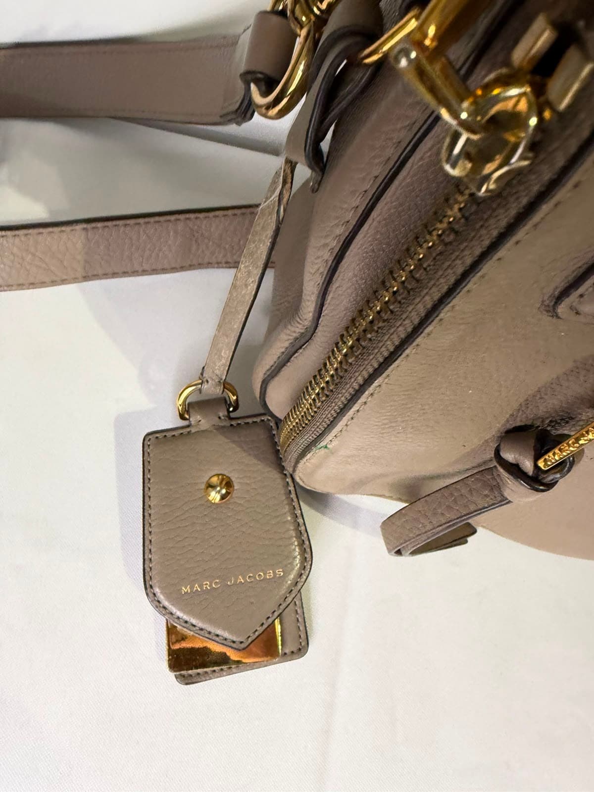 Marc Jacobs Recruit Nomad Crossbody Bag Taupe Leather — photo 4 of 9