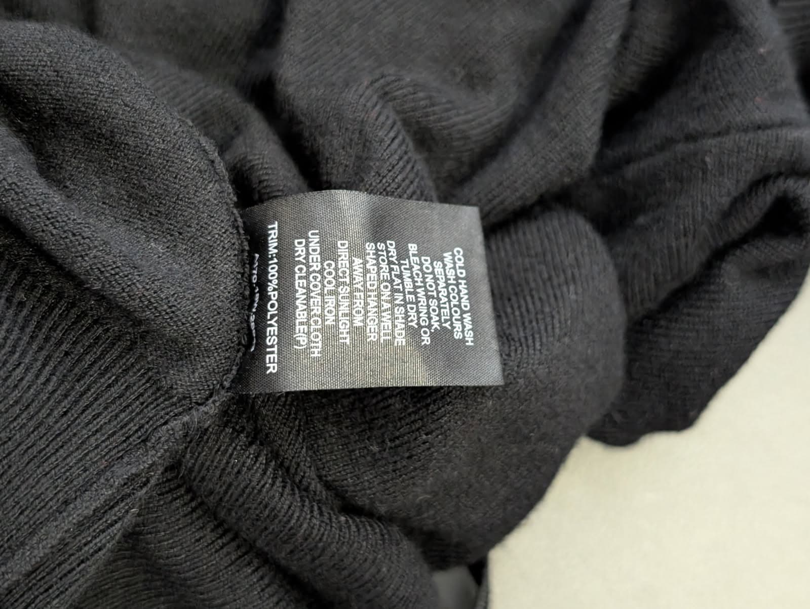 Marcs Black Ruched Side Detail Sweater - Long Sleeve Knit — photo 4 of 8