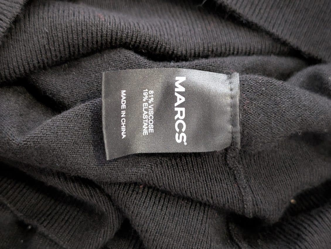Marcs Black Ruched Side Detail Sweater - Long Sleeve Knit — photo 5 of 8