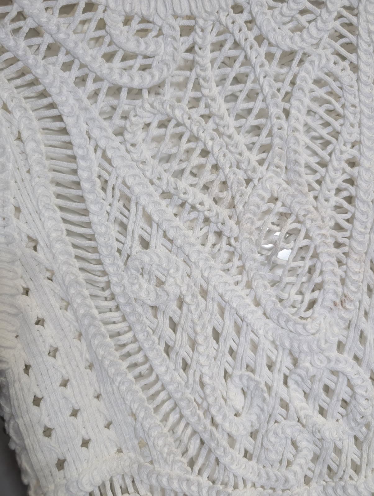 Marcs Crochet Knit Short Sleeve Top White — photo 3 of 5