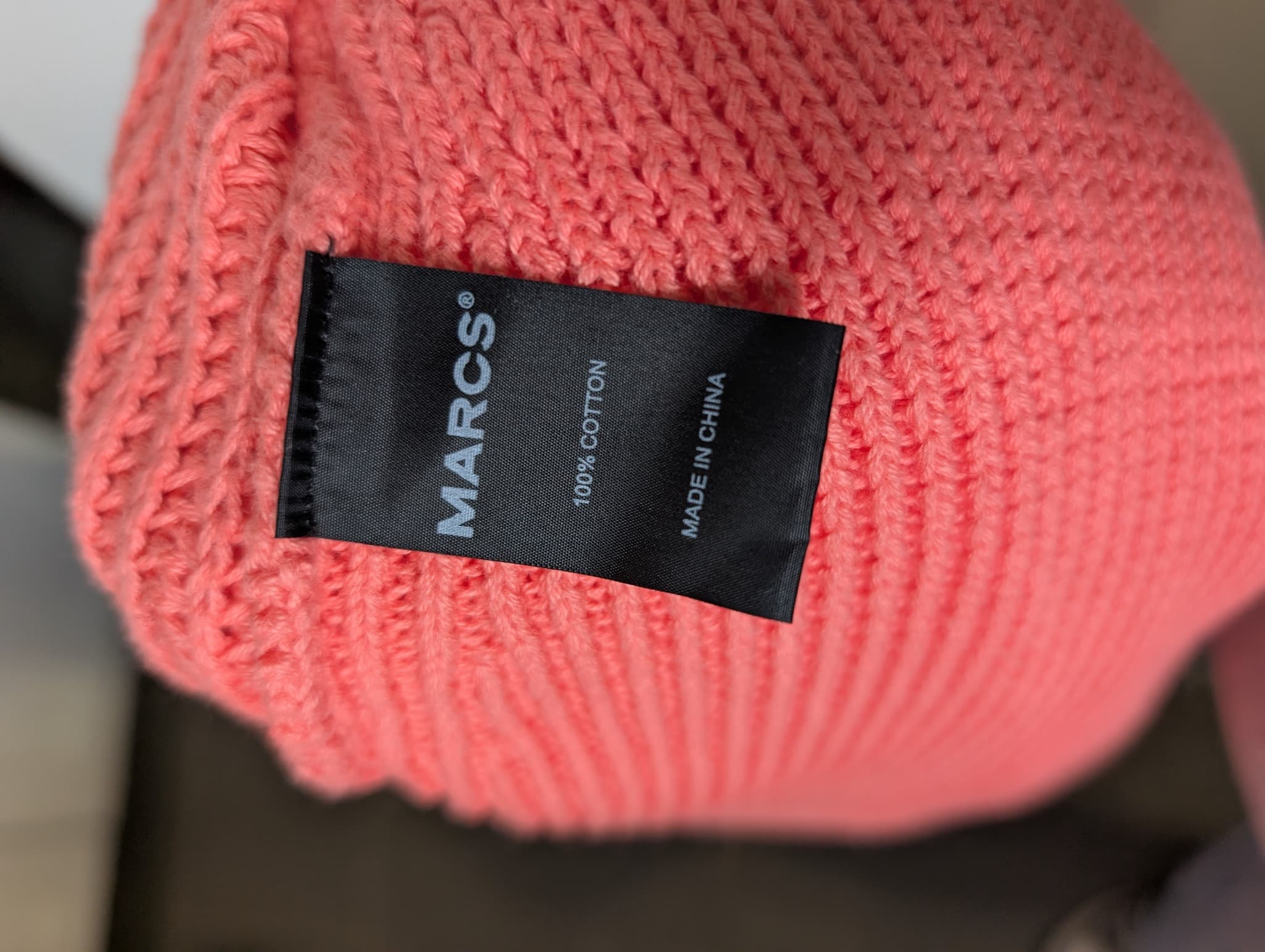 MARCS Kala Rib Knit Cardigan Coral Pink Women's XS — photo 6 of 7