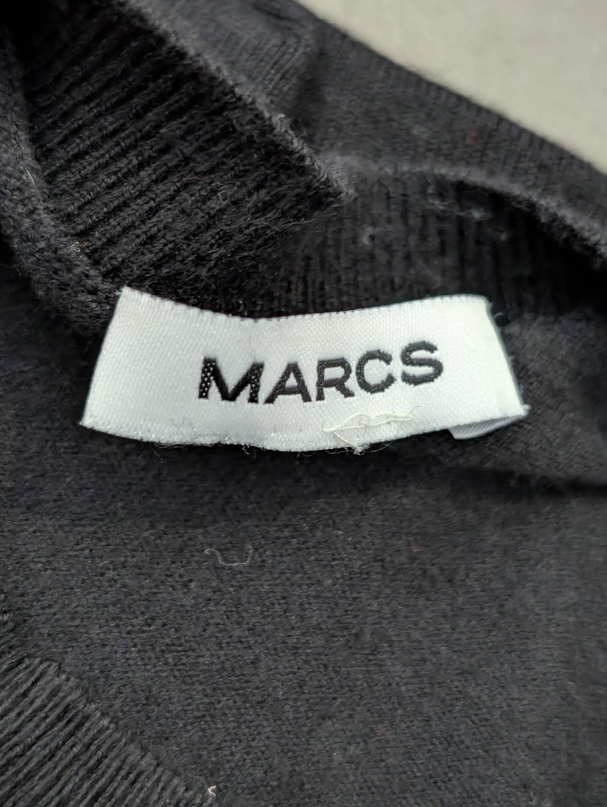 Marcs Long Sleeve Sweater Black With Ruched Side Detail — photo 3 of 8