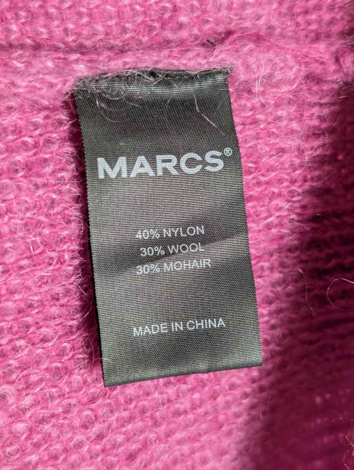 Marcs Mohair Blend Argyle Knit Sweater - Pink Purple Size XS — photo 6 of 7