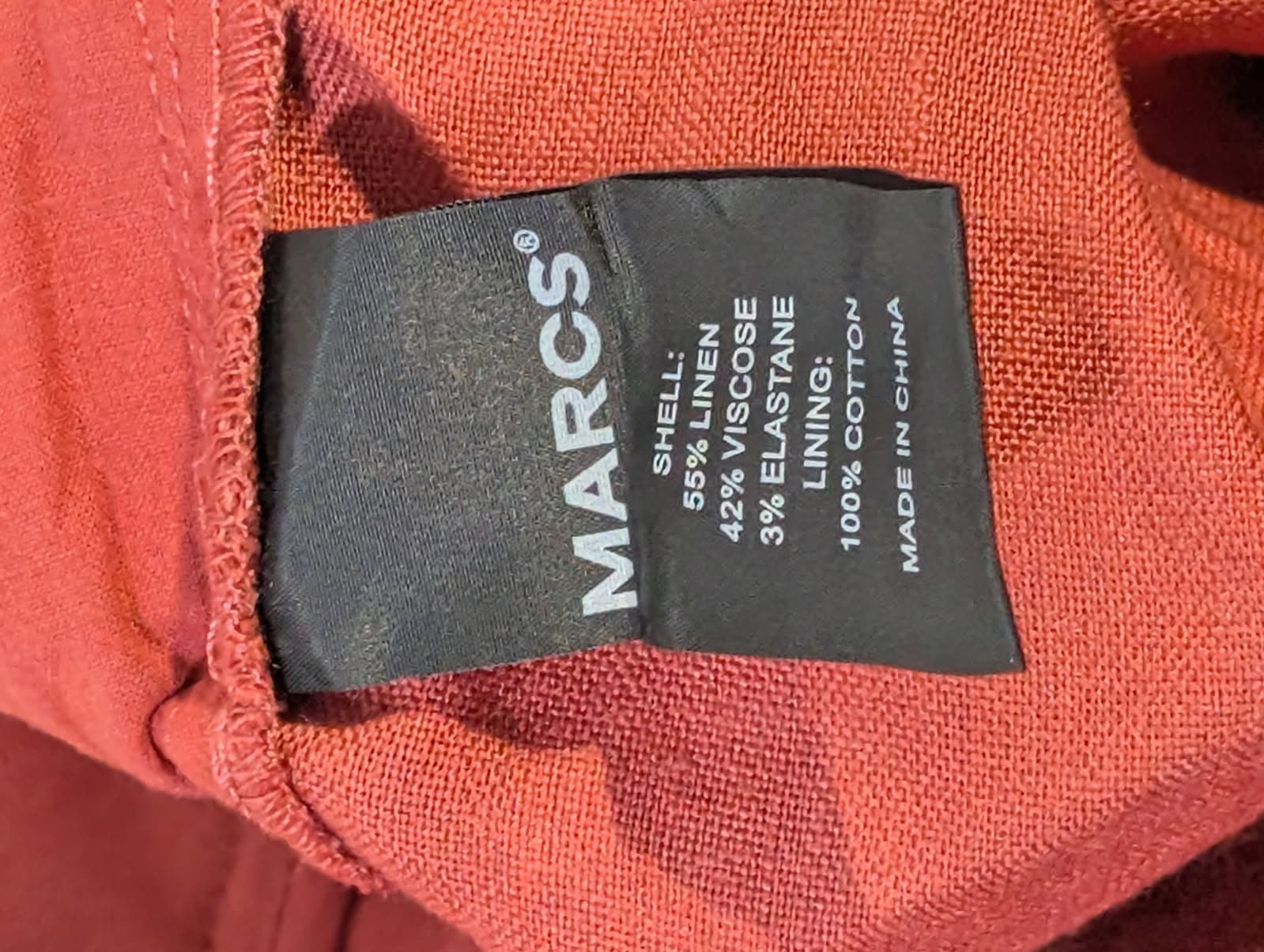 Marcs Women's Linen Blend Belted Paperbag Shorts - Rust Red Size 10 — photo 2 of 7