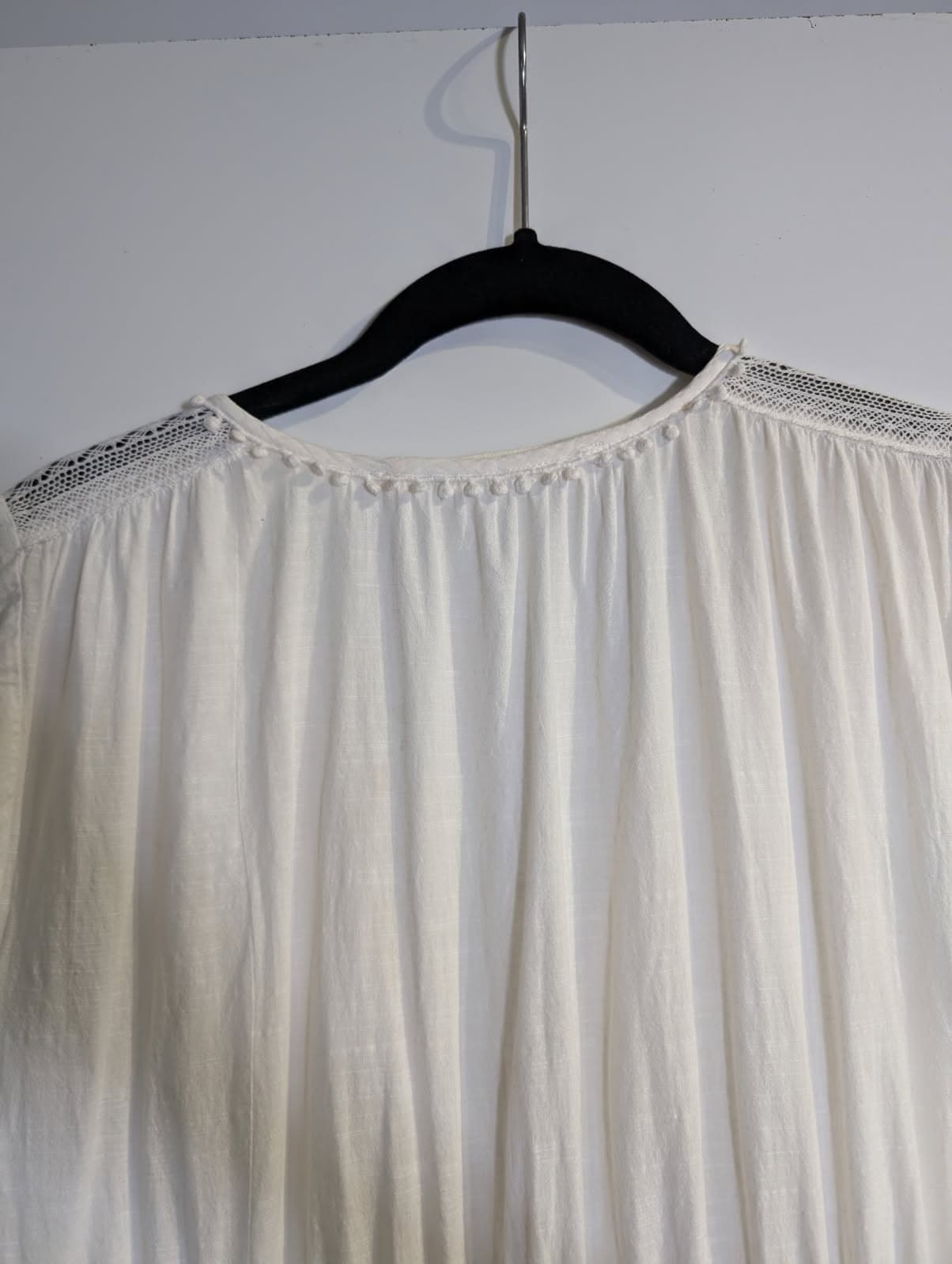 Marie Louise de Monterey Tiered Midi Dress White Size 8 — photo 3 of 8