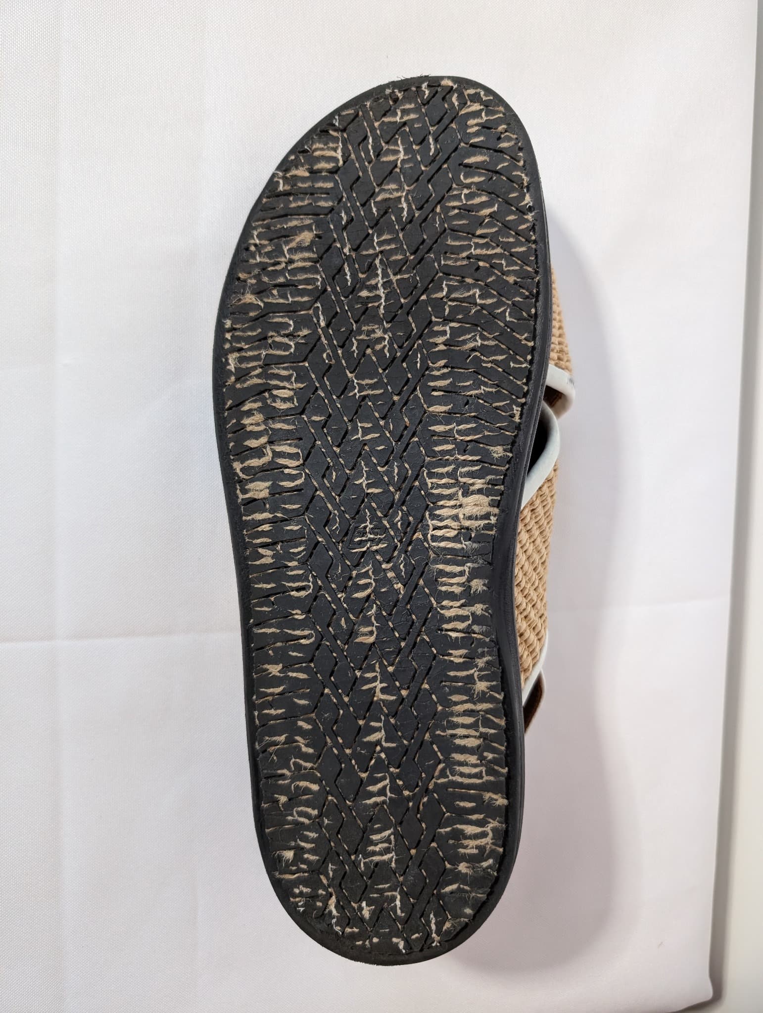 Marni Raffia and Leather Slingback Sandals Beige and White — photo 7 of 9