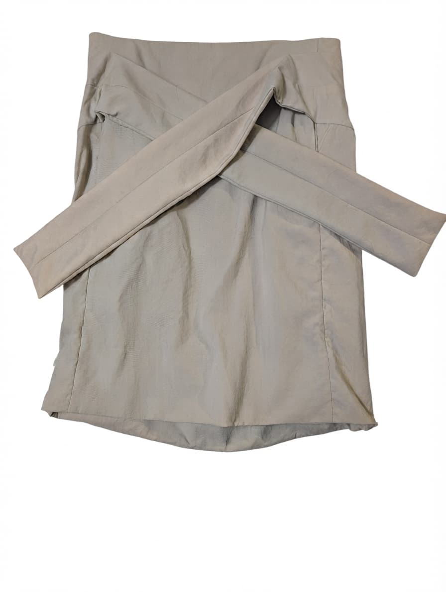 Marni Wrap-Style Mini Skirt Beige IT 40 — photo 1 of 6
