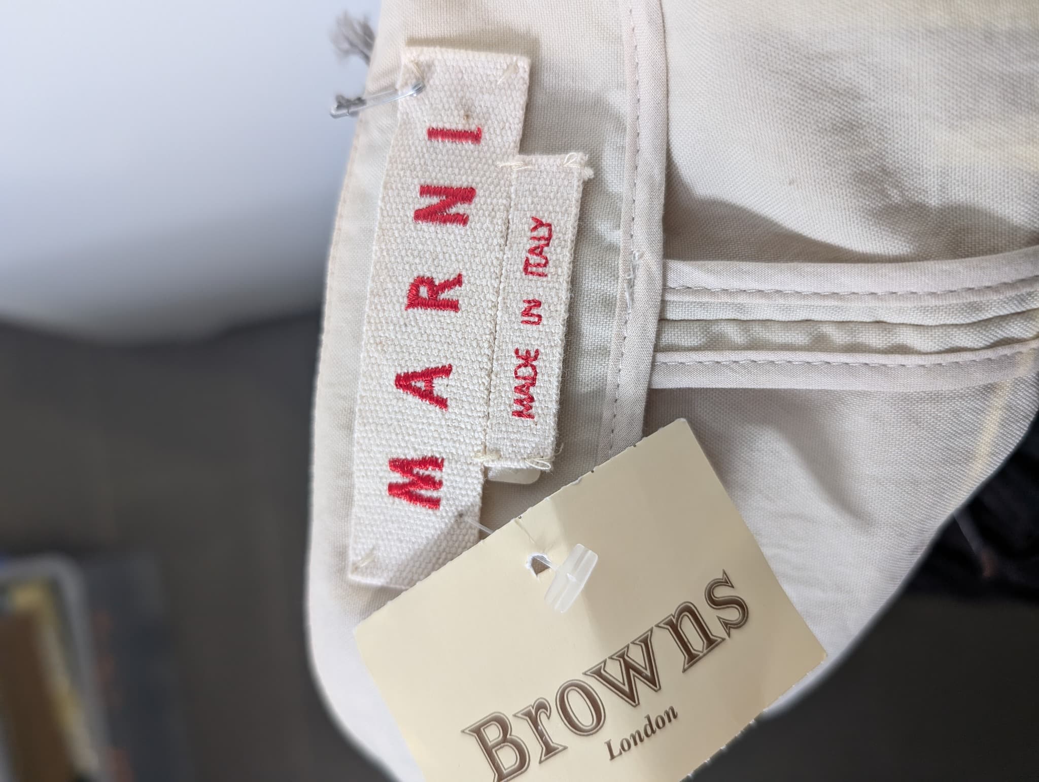 Marni Wrap-Style Mini Skirt Beige IT 40 — photo 4 of 6