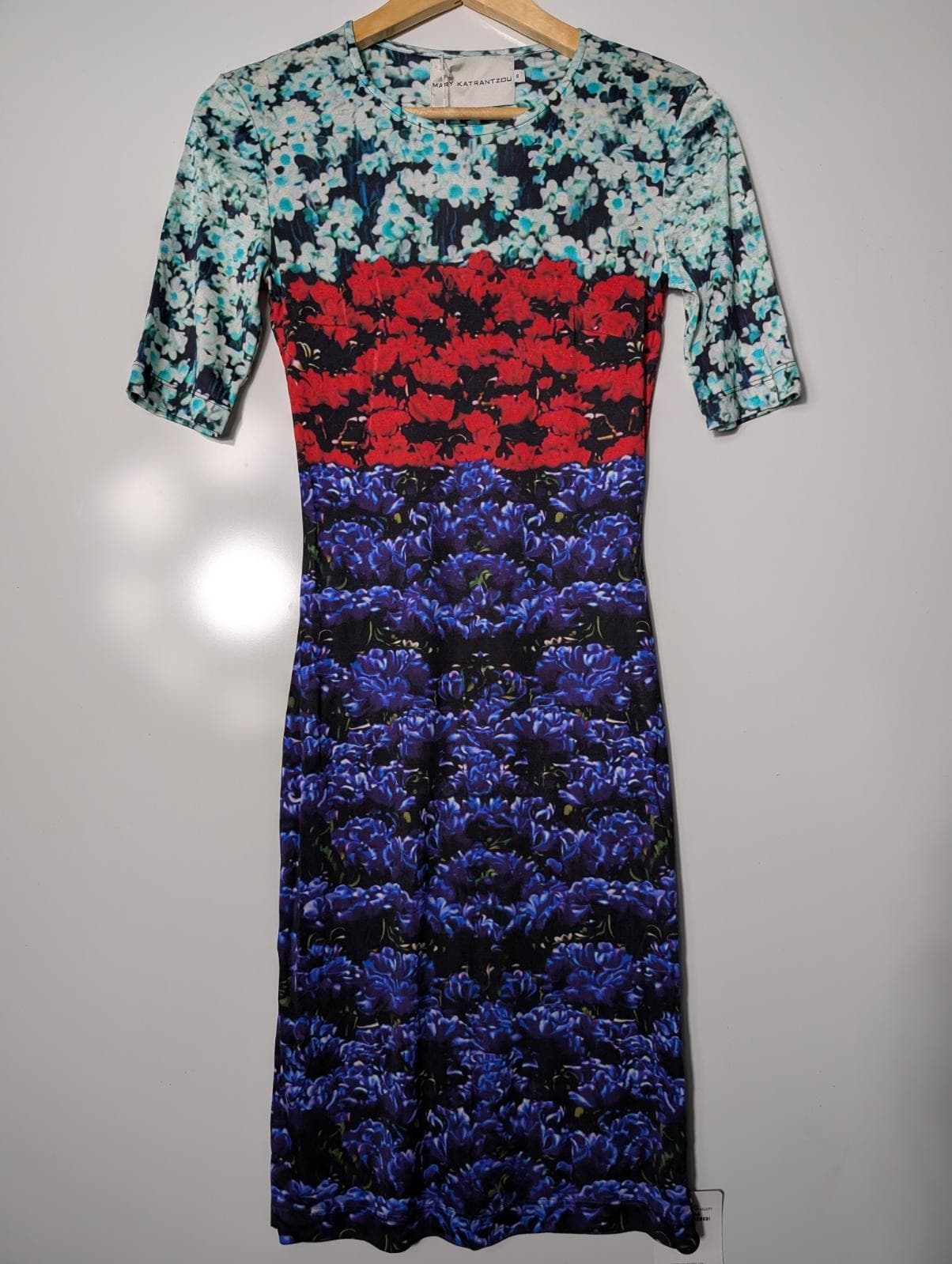 Mary Katrantzou Floral Print Silk Jersey Dress - Size S — photo 3 of 8