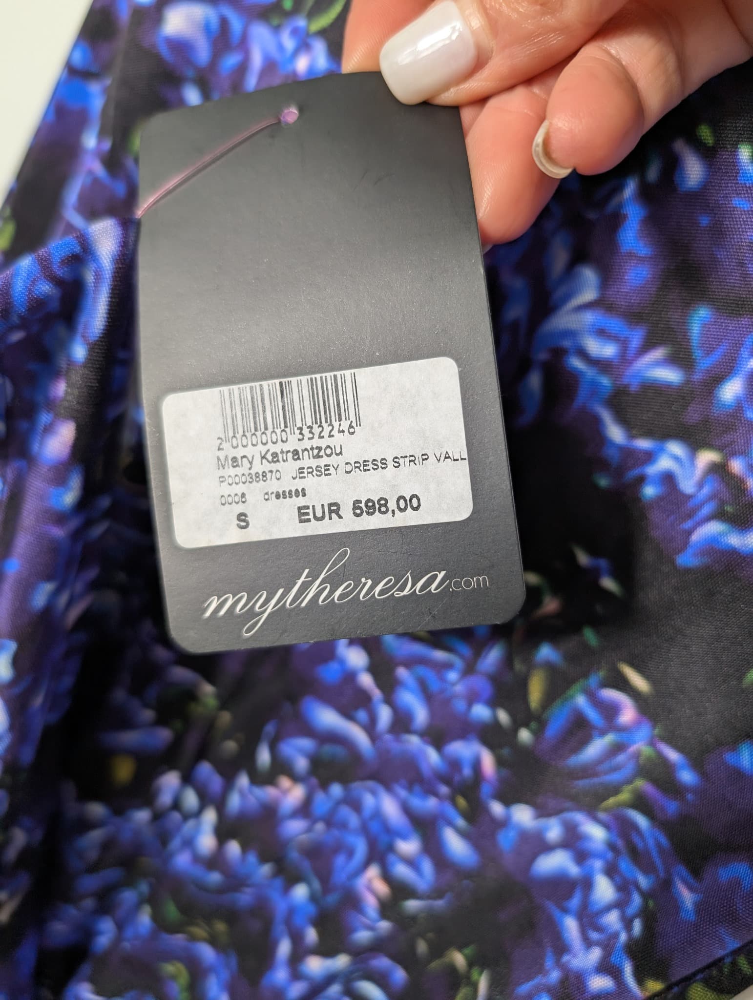 Mary Katrantzou Floral Print Silk Jersey Sheath Dress Size S — photo 4 of 8