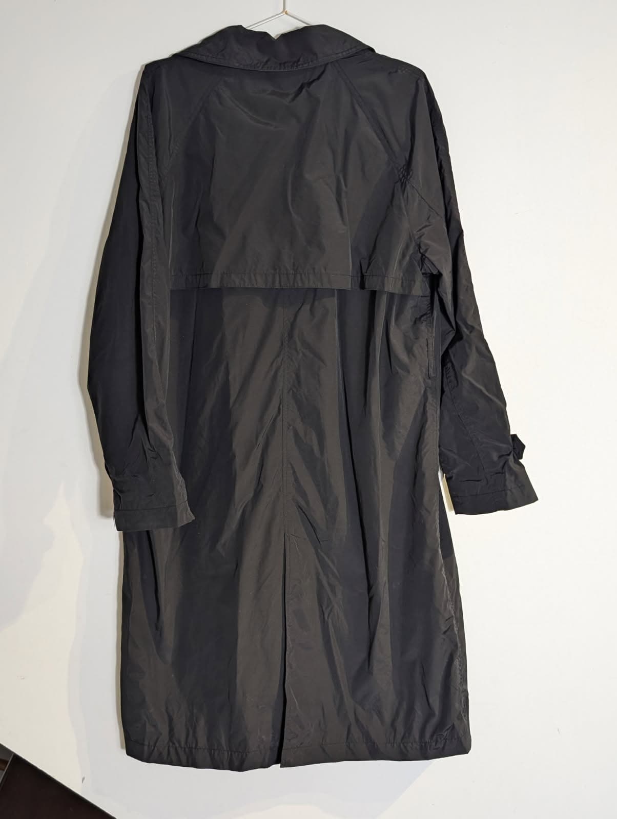 Massimo Dutti Double-Breasted Padded Trench Coat - Black Size L — photo 2 of 9