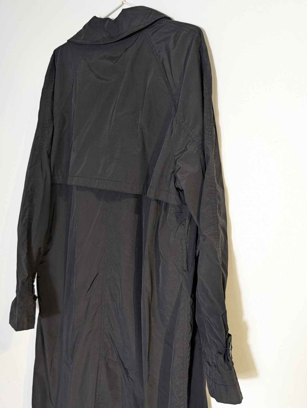 Massimo Dutti Double-Breasted Padded Trench Coat - Black Size L — photo 8 of 9