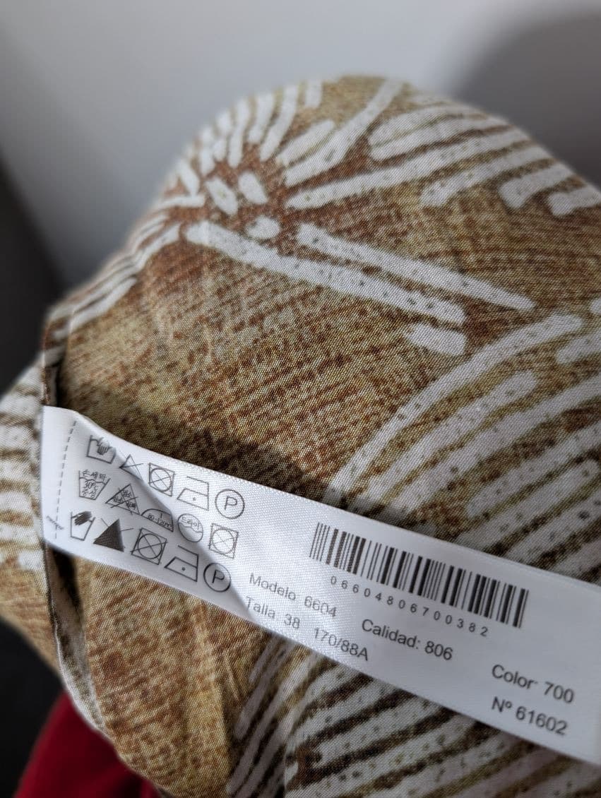 Massimo Dutti Halter Neck Maxi Dress Brown Leaf Print EU 38 — photo 9 of 10
