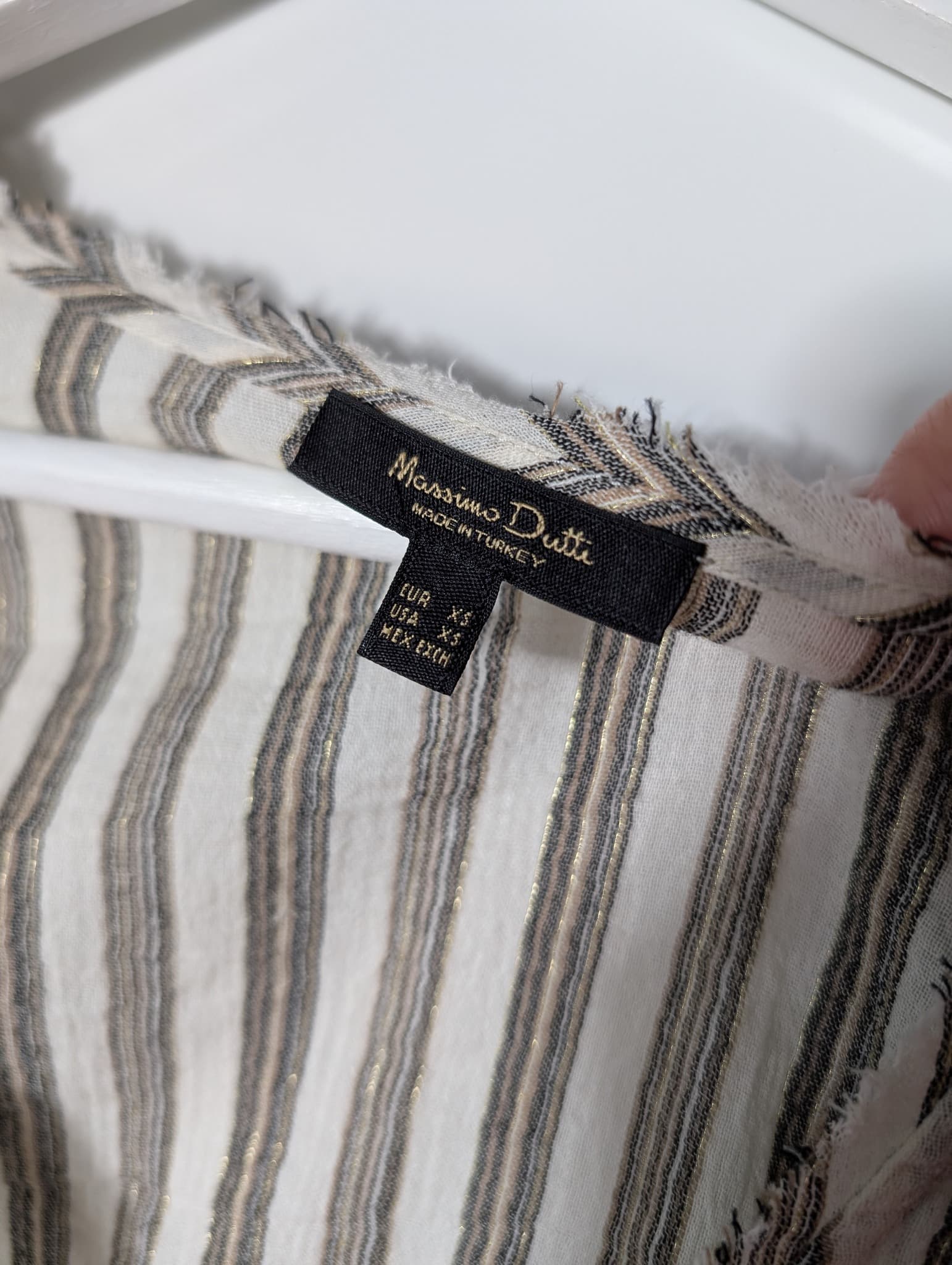 Massimo Dutti Striped Button-Down Blouse Women's XS — photo 4 of 9