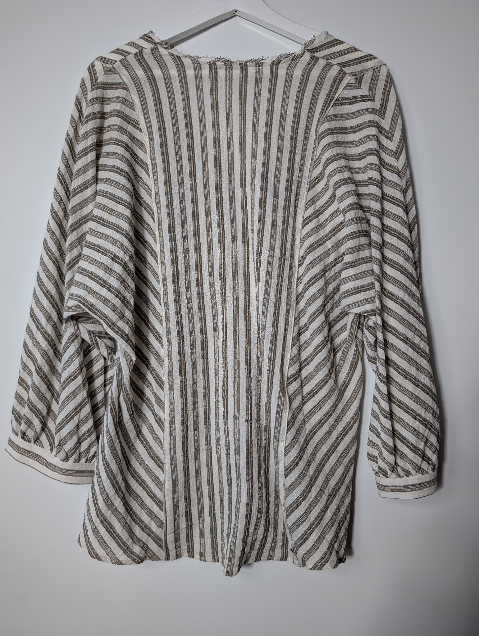 Massimo Dutti Striped Button-Down Blouse Women's XS — photo 5 of 9
