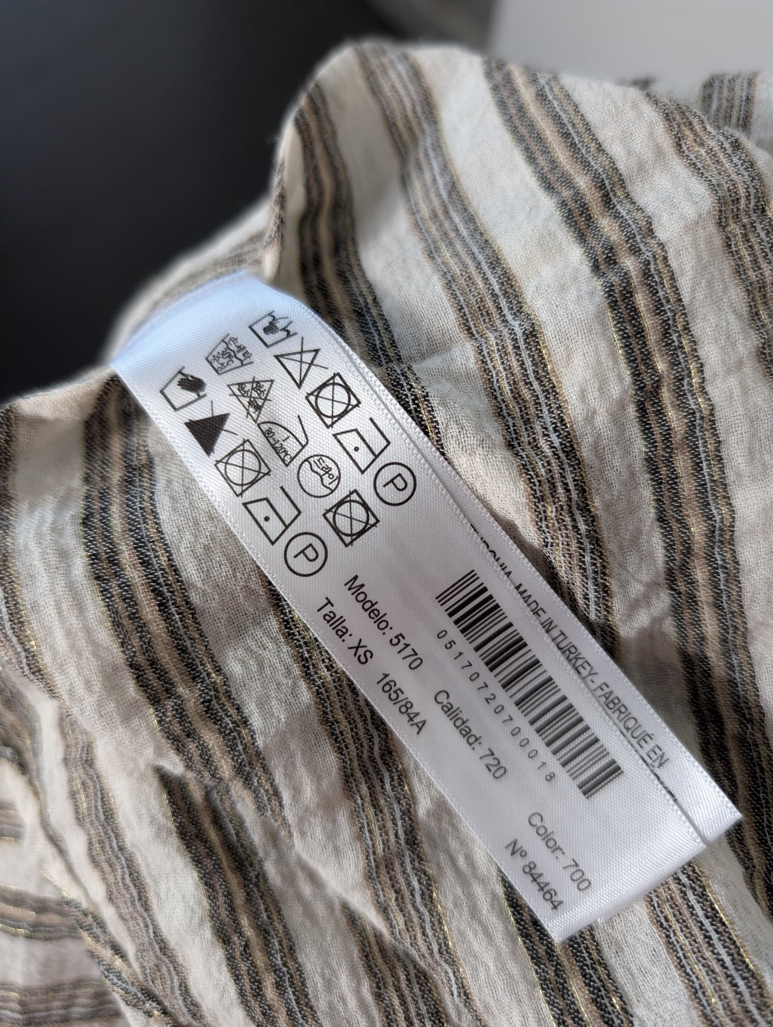 Massimo Dutti Striped Button-Down Blouse Women's XS — photo 6 of 9