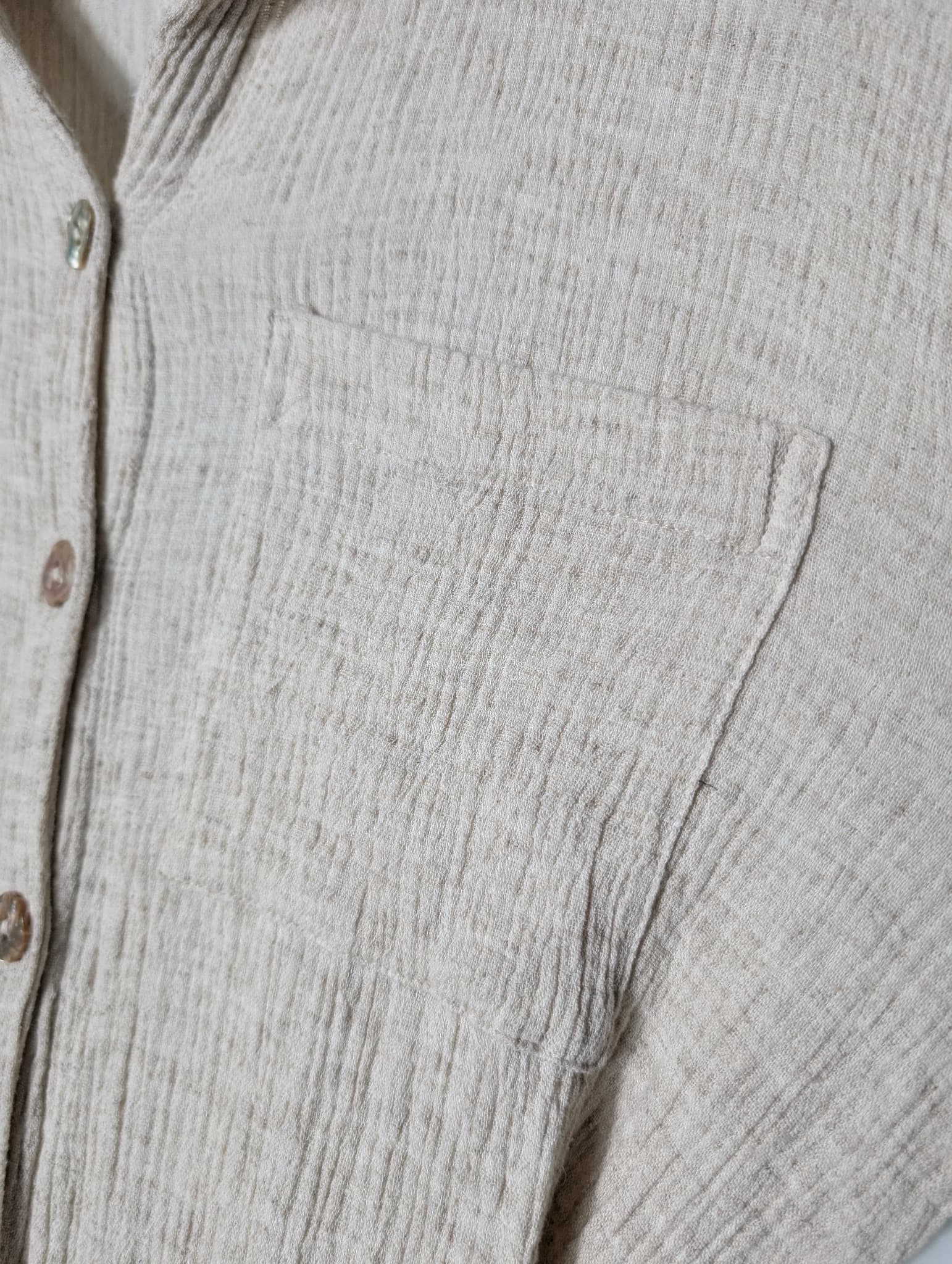 Maurie + Eve Long Sleeve Button-Up Jumpsuit Fawn AU 12 — photo 3 of 9