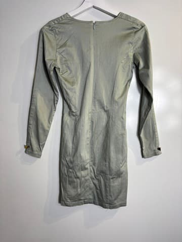 Maurie & Eve Long Sleeve Mini Dress Sage Green Size 8 — photo 4 of 5