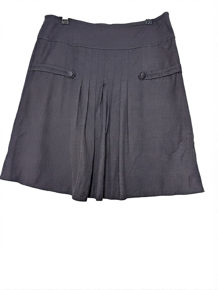 MAX&Co. Pleated Mini Skirt Black UK 12 — photo 1 of 7
