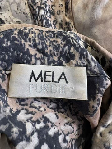 Mela Purdie Silk Animal Print Button-Up Shirt AUS 10 — photo 4 of 6