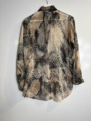 Mela Purdie Silk Animal Print Button-Up Shirt AUS 10 — photo 5 of 6