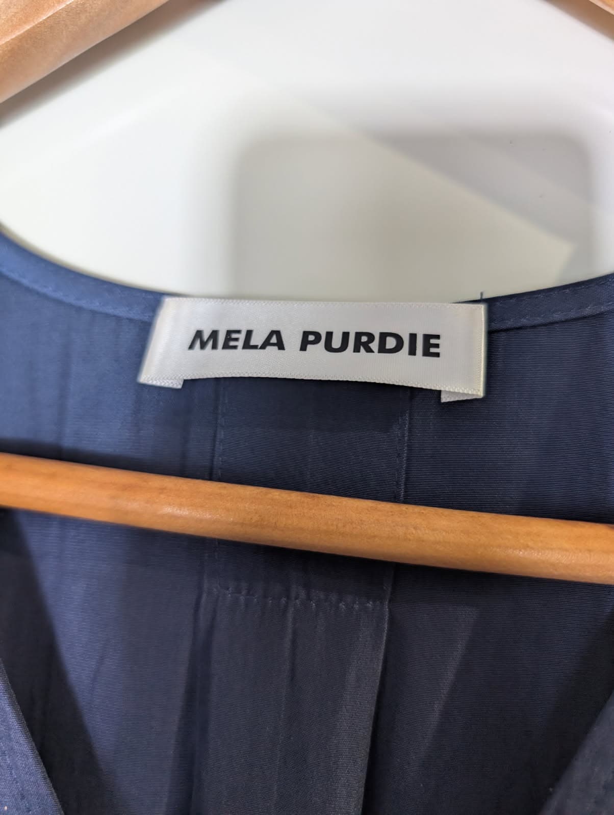 Mela Purdie V-Neck Sleeveless Dress - Navy Blue Women's Size 10 — photo 6 of 7