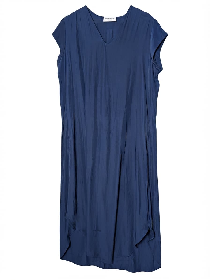 Mela Purdie V-Neck Sleeveless Dress Navy Women's AU 10 — photo 1 of 9